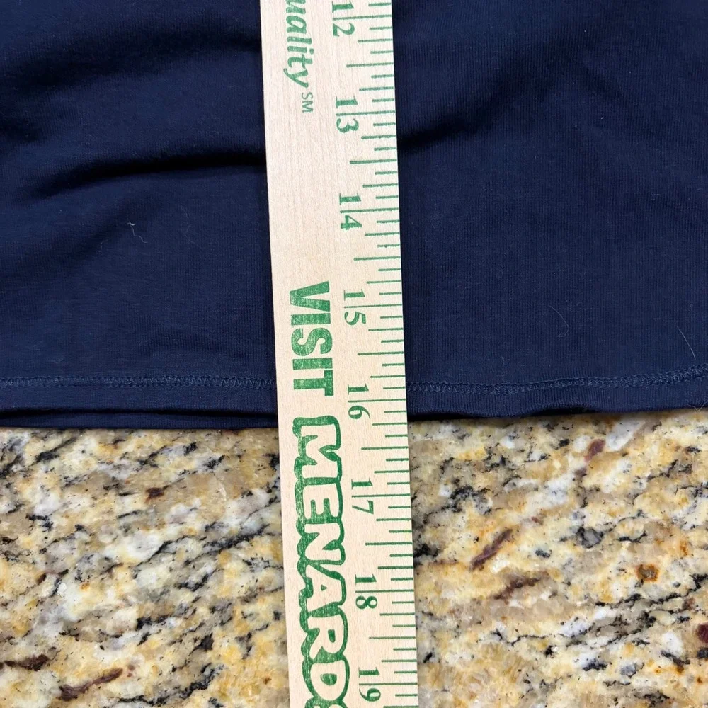 T by Talbots Navy Blue Active Skort Petite Small PS Zipper Pockets